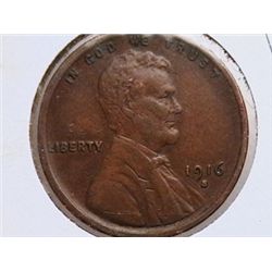 1916-S Lincoln Cent XF40