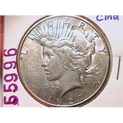 1927-S Peace Dollar AU50