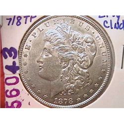 1878 7/8 TF Morgan Dollar AU50