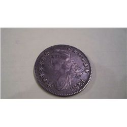 1825 Bust Half Silver Dollar XF Patched 3