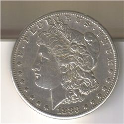 1883-S AU  MORGAN SILVER DOLLAR