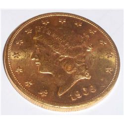 1900 BU $20 Gold Liberty Double Eagle Coin