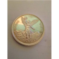 .999 PURE SILVER ONE TROY OZ MEXICO LIBERTAD