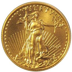 $5 AMERICAN GOLD EAGLE 1/10oz COIN - BU GEM