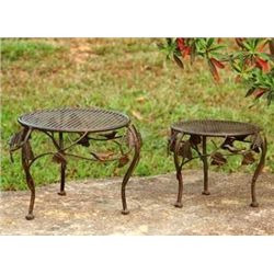 Bird Planter Stands - Set Of 2