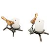Image 1 : Set Of Bird Pillar Candle Holders