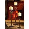 Image 1 : Set Of Fluer De Lis Floor Candle Sticks