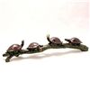 Image 1 : Turtles On Branch Bronze Sculpture