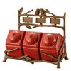Image 1 : Love Bird Spice Jar Set In Red