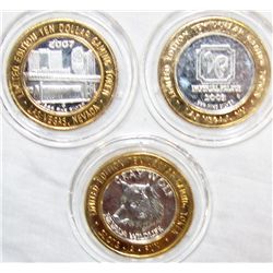 (3X The Bid)  .999 Pure Silver Casino Strikes.