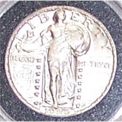 Rare AU 1929-S Standing Liberty Quarter.