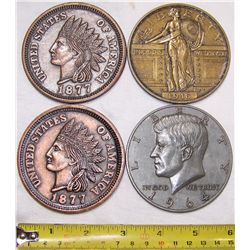 (4X The Bid) U.S. Coin Tribute Commemoratives.