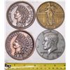 Image 1 : (4X The Bid) U.S. Coin Tribute Commemoratives.
