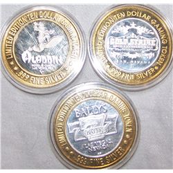 (3X The Bid)  .999 PureSIlver Casino Strikes.