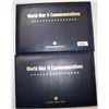 Image 1 : (2X The Bid)  WWII Commemorative Postal and Coin Set.