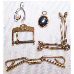 Five Pcs. Jewelry from Personal Collection of Bing Crosby.
