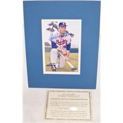 Eddie Matthews Signed Photograph.