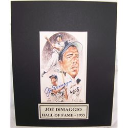 Joe DiMaggio Signed Picture.