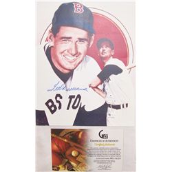 Ted Williams Signed Picture.