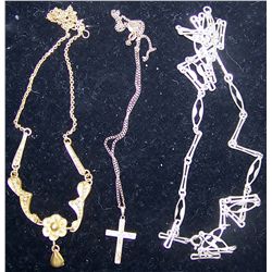 Three Necklaces from the Louis Armstrong Estate Jewelry.