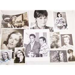 (11) Signed Black and White Assorted Celebrity Photographs.