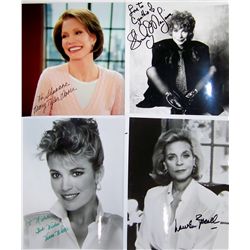 Four Celebrity Signed Photographs.