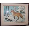 Image 4 : Red Fox Limited edition lithograph signed and numbered by John Ruthmen  #867/950