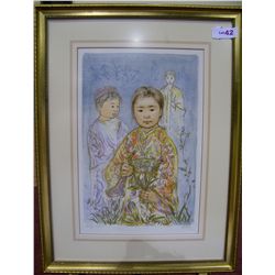 Edna Hibel Lithograph IV #8/32 edition of 254