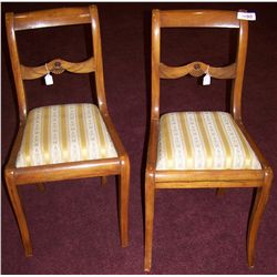 Pair of Antique English Maple Chairs