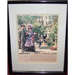 "HELLO DOLLY" Signed Picture with Barbara Streisand & Walter Matthau.