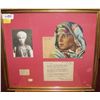 Image 1 : RUDOLPH VALENTINO FRAMED MEMORABILIA DISPLAY.