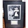Image 1 : COUNT BASIE SIGNED Cut out w/ Rare picture with MICKIE MOUSE