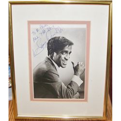SAMMY DAVIS JR. SIGNED & DEDICATED FRAMED PICTURE