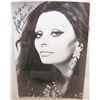 Image 1 : SOPHIA LAUREN SIGNED AND DEDICATED BLACK & WHITE PHOTOGRAPH