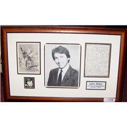 RARE JOHN RITTER MEMORABILIA DISPLAY.