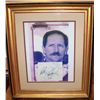 Image 1 : DALE EARNHARDT SR. SIGNED CUTOUT & PICTURE W/ C.O.A FRAMED
