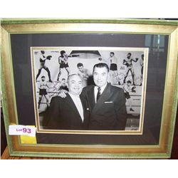 JACK DEMPSEY & BARNEY ROSS SIGNED AND DEDICATED VINTAGE PICTURE DEDICATED "TO SID"