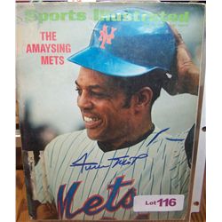 WILLIE MAYS SIGNED SPORTS ILLUSTRATED MAGAZINE