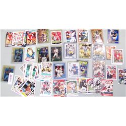 APPROXIMATELY 100+ N.F.L ASSORTED QUARTERBACK FOOTBALL CARDS INCLUDING MANY HALL OF FAMERS