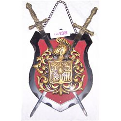 Wall mounted miniature Coat of Arms