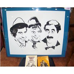 MARX Brothers Signed and numbered Lithograph, framed