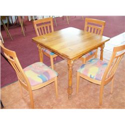 VINTAGE BREAKFAST TABLE WITH FOUR CHAIRS