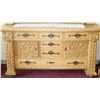 Image 2 : ANTIQUE OAK SIDEBOARD ORNATELY CARVED