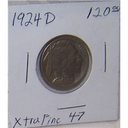 1924 D  BUFFALO NICKEL  (GRADABLE CONDITION)