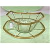 Image 1 : 2 pc crystal with gold trim