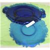 Image 1 : 3 pc cobalt blue plates