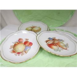 6 hand painted plates