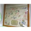 Image 1 : Framed needle point ABC's