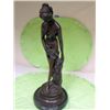 Image 1 : Bronze statue marble base