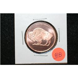 2011 Buffalo Copper Round, .999 fine 1/4 oz.